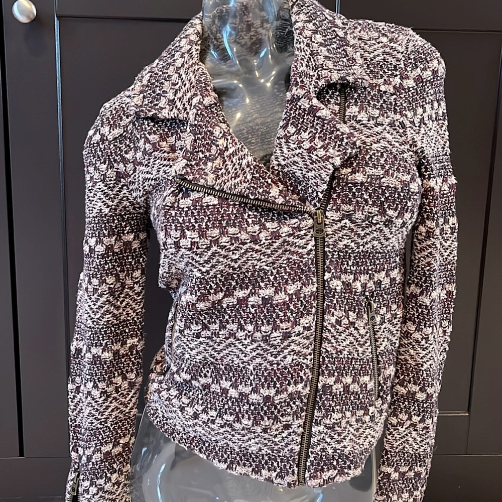 Lucky Brand Women's Medium Jacket Zip Up Casual knit Size XS